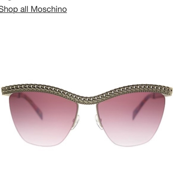 Moschino Gold Tone Butterfly Sunglasses New main image 13